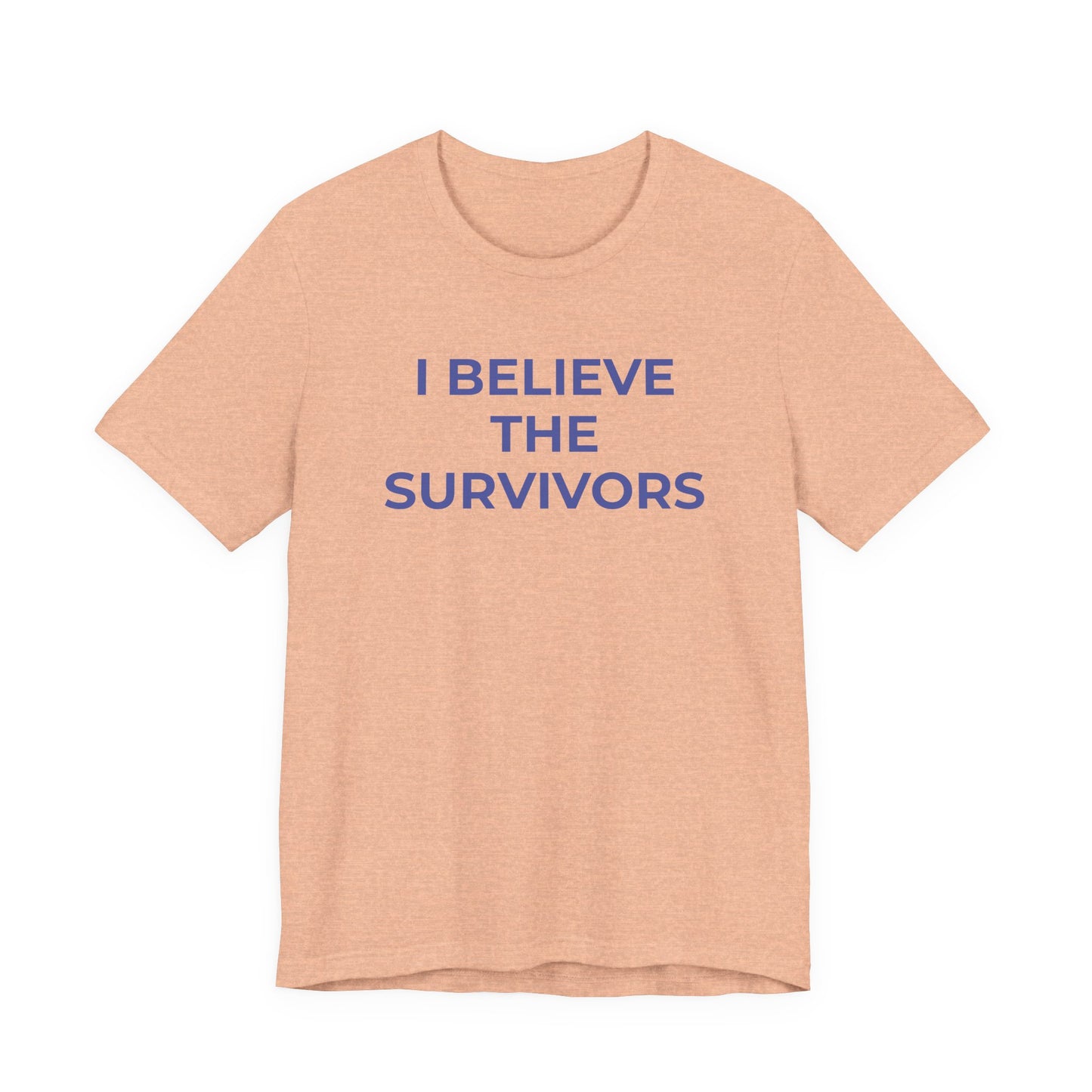 Domestic Violence T-Shirt - I Believe the Survivors - Wear What You Stand For Products