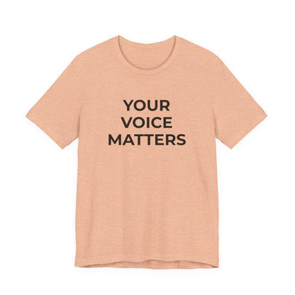 Domestic Violence T-Shirt Your Voice Matters - Wear What You Stand For Products