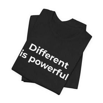 Anti-Bullying Awareness  Different is Powerful TShirt - Wear What You Stand For Products