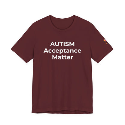 "Autism T-Shirt Acceptance Matters Shirt Support the Spectrum - Wear What You Stand For Products"