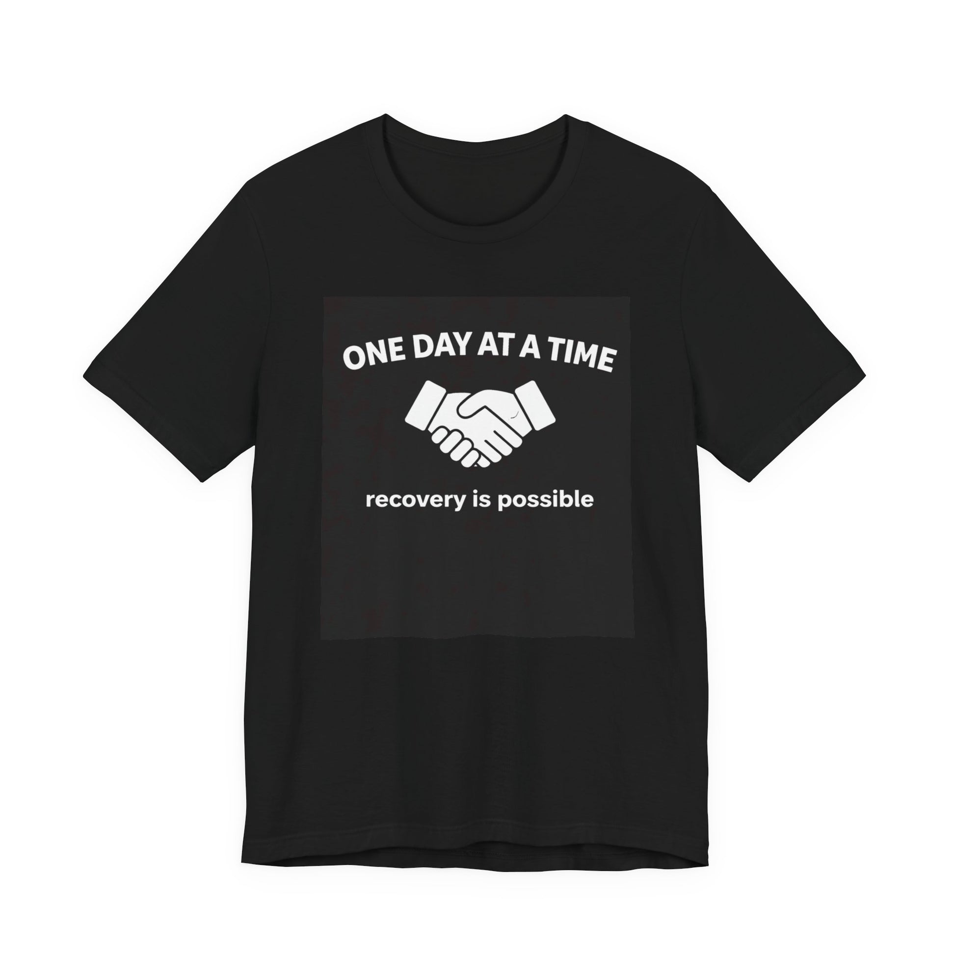 Addiction T-Shirt - One Day at a Time with Diagram - Wear What You Stand For Products