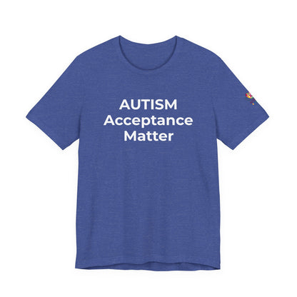 "Autism T-Shirt Acceptance Matters Shirt Support the Spectrum - Wear What You Stand For Products"