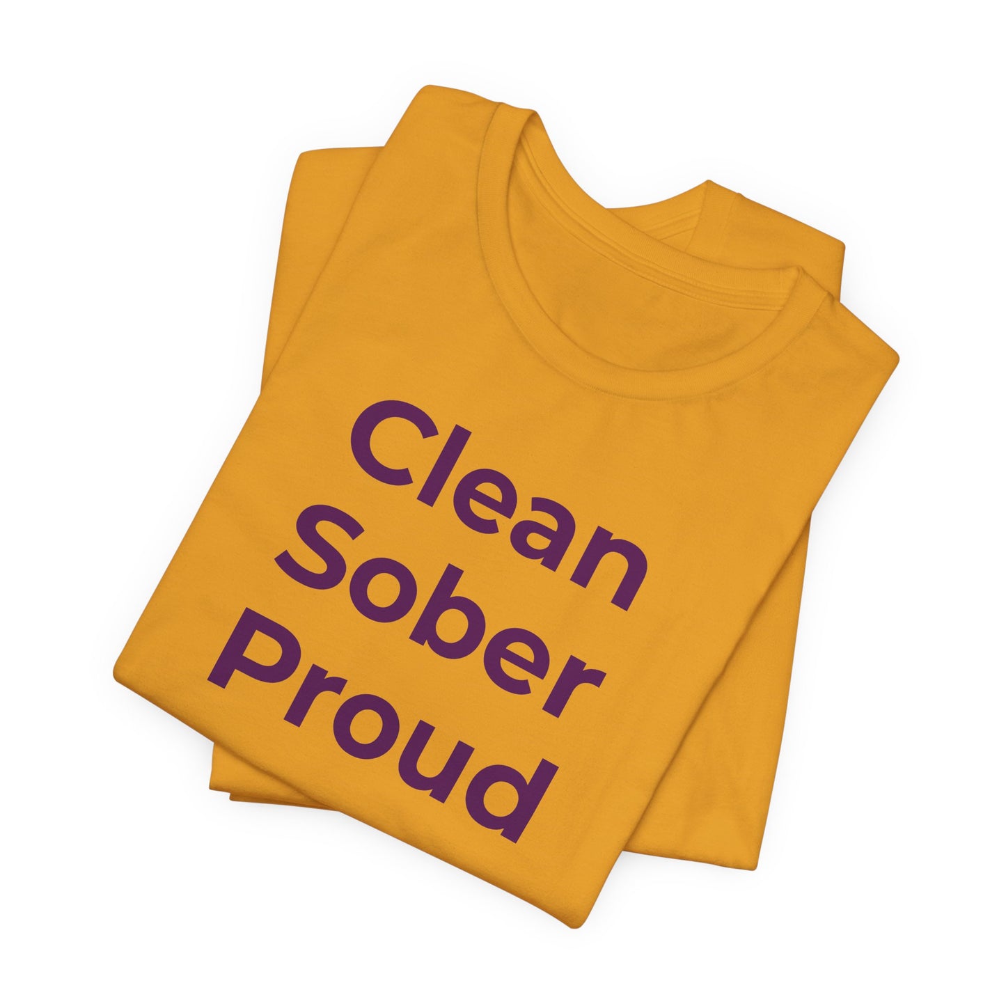Addiction T-Shirt - Clean Sober Proud - Wear What You Stand For Products