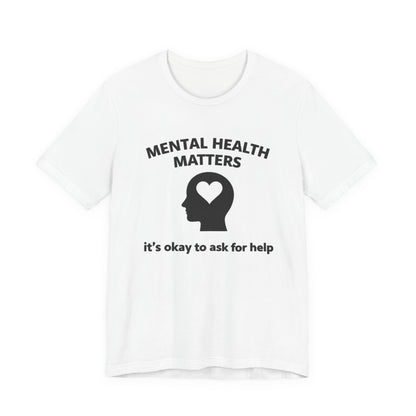 Mental Health T-Shirt - Mental Health Matters with Diagram - Wear What You Stand For Products