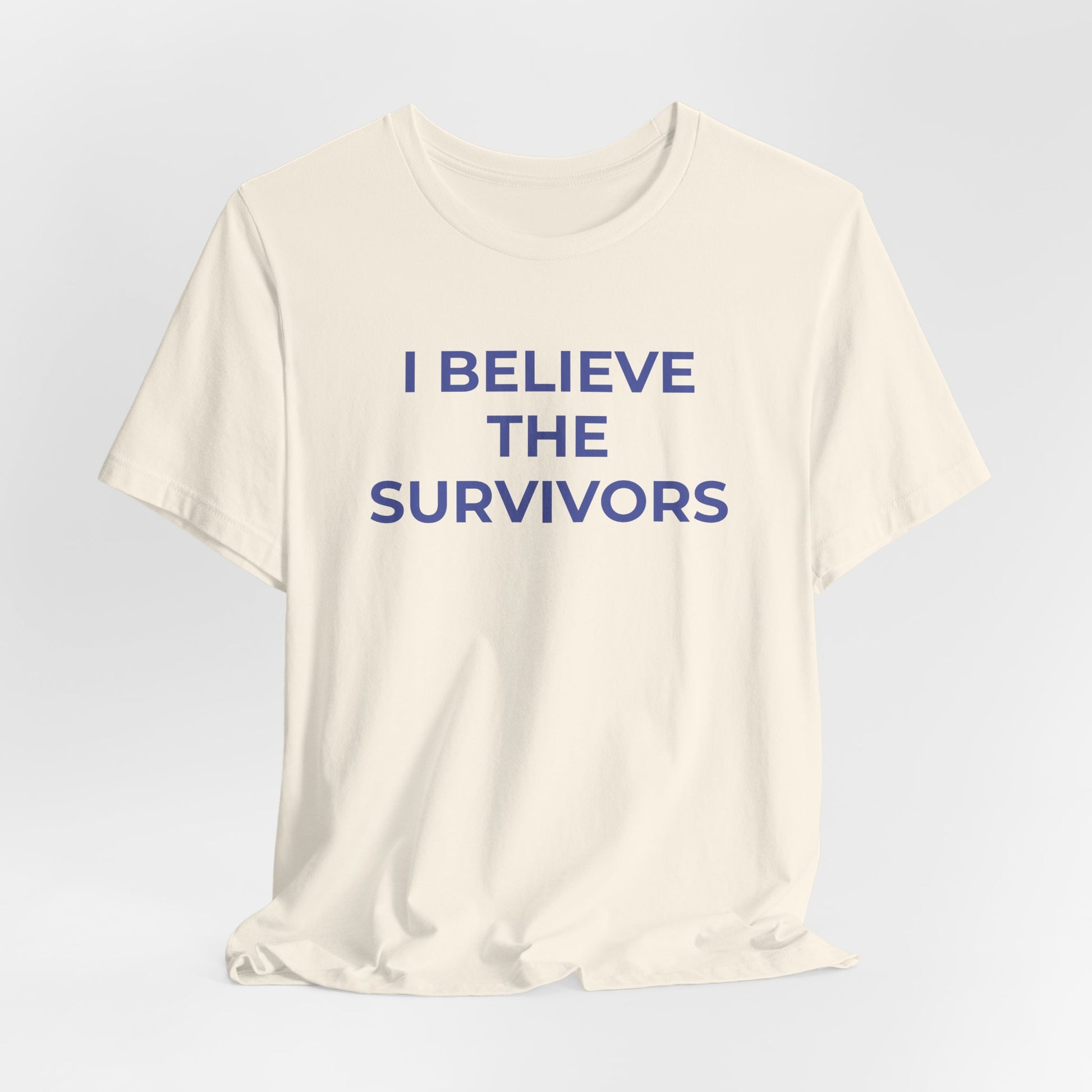 Domestic Violence T-Shirt - I Believe the Survivors - Wear What You Stand For Products
