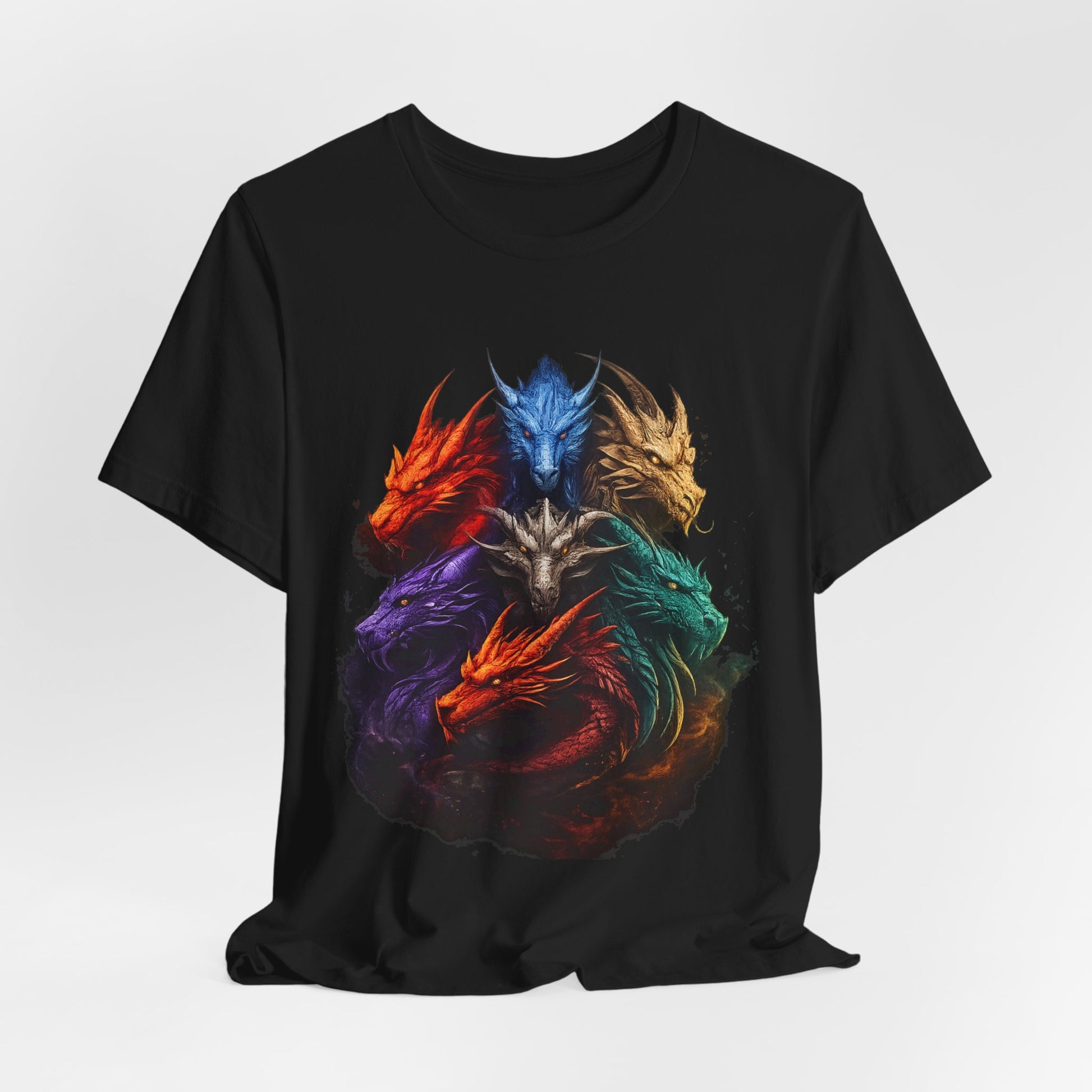 Fun Designs T-Shirt - Dragon Heads - Wear What You Stand For Products