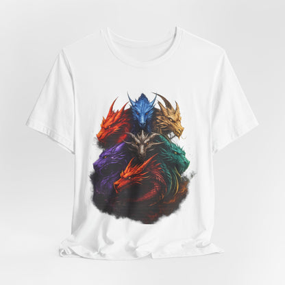 Fun Designs T-Shirt - Dragon Heads - Wear What You Stand For Products