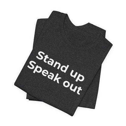 Anti-Bullying and Domestic Violence Awareness T-Shirt for Support and Advocacy - Wear What You Stand For Products
