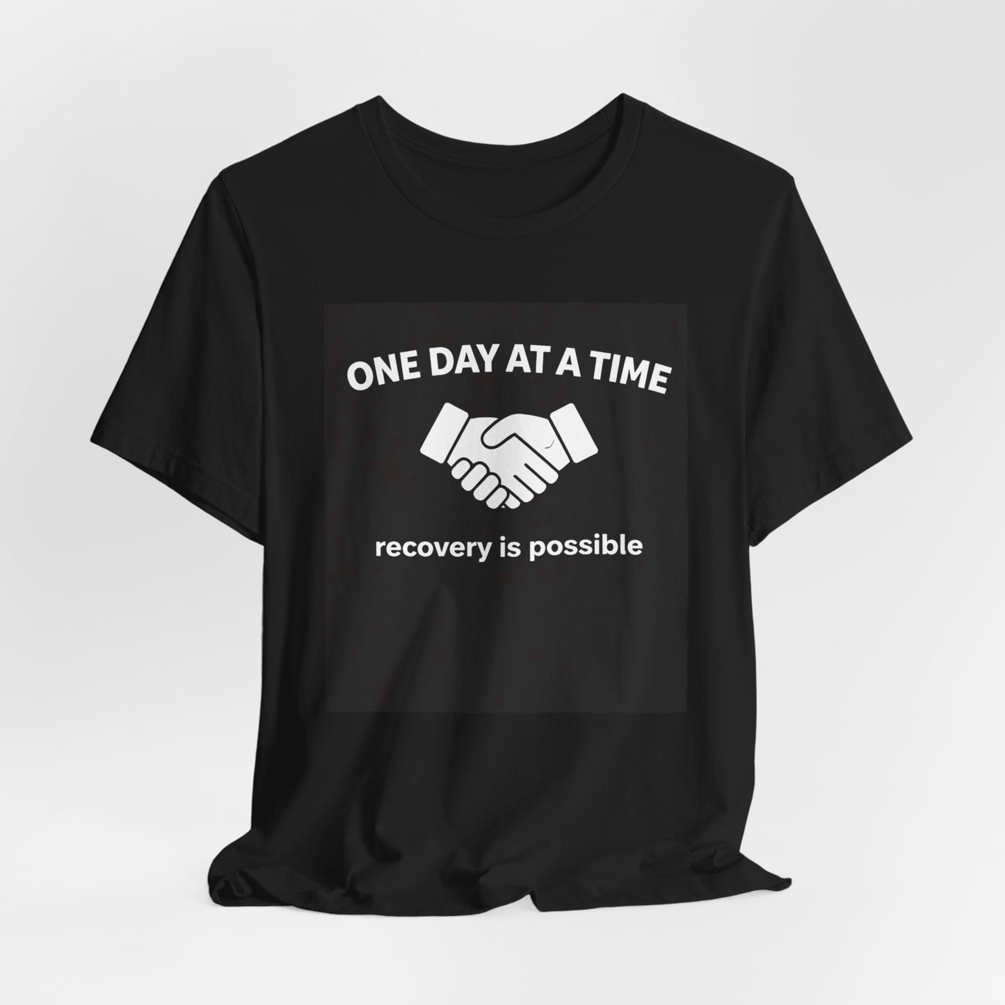 Addiction T-Shirt - One Day at a Time with Diagram - Wear What You Stand For Products