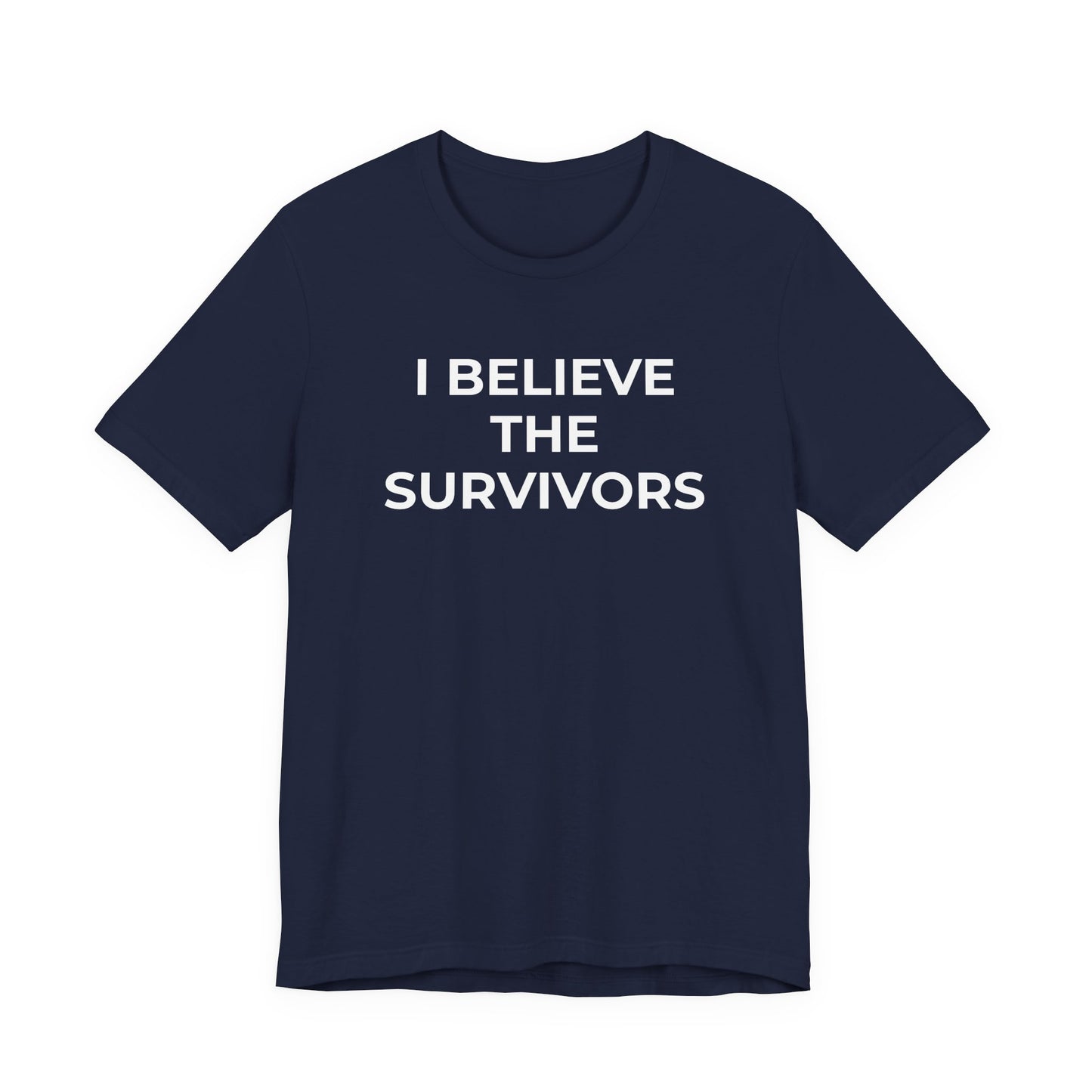 Domestic Violence T-Shirt - I Believe the Survivors - Wear What You Stand For Products
