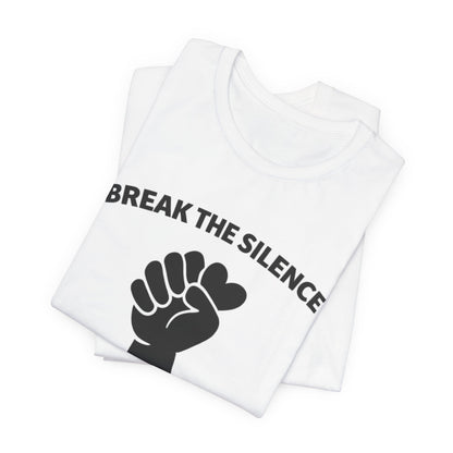 Domestic Violence T-Shirt - Break the Silence with Diagram - Wear What You Stand For Products