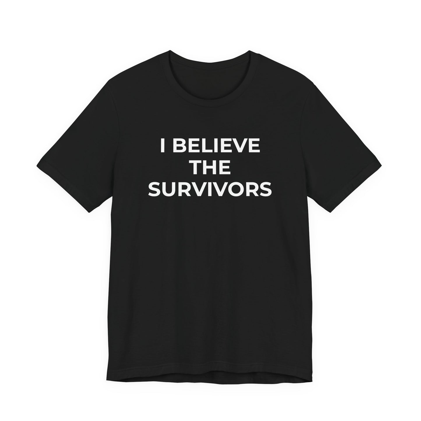 Domestic Violence T-Shirt - I Believe the Survivors - Wear What You Stand For Products