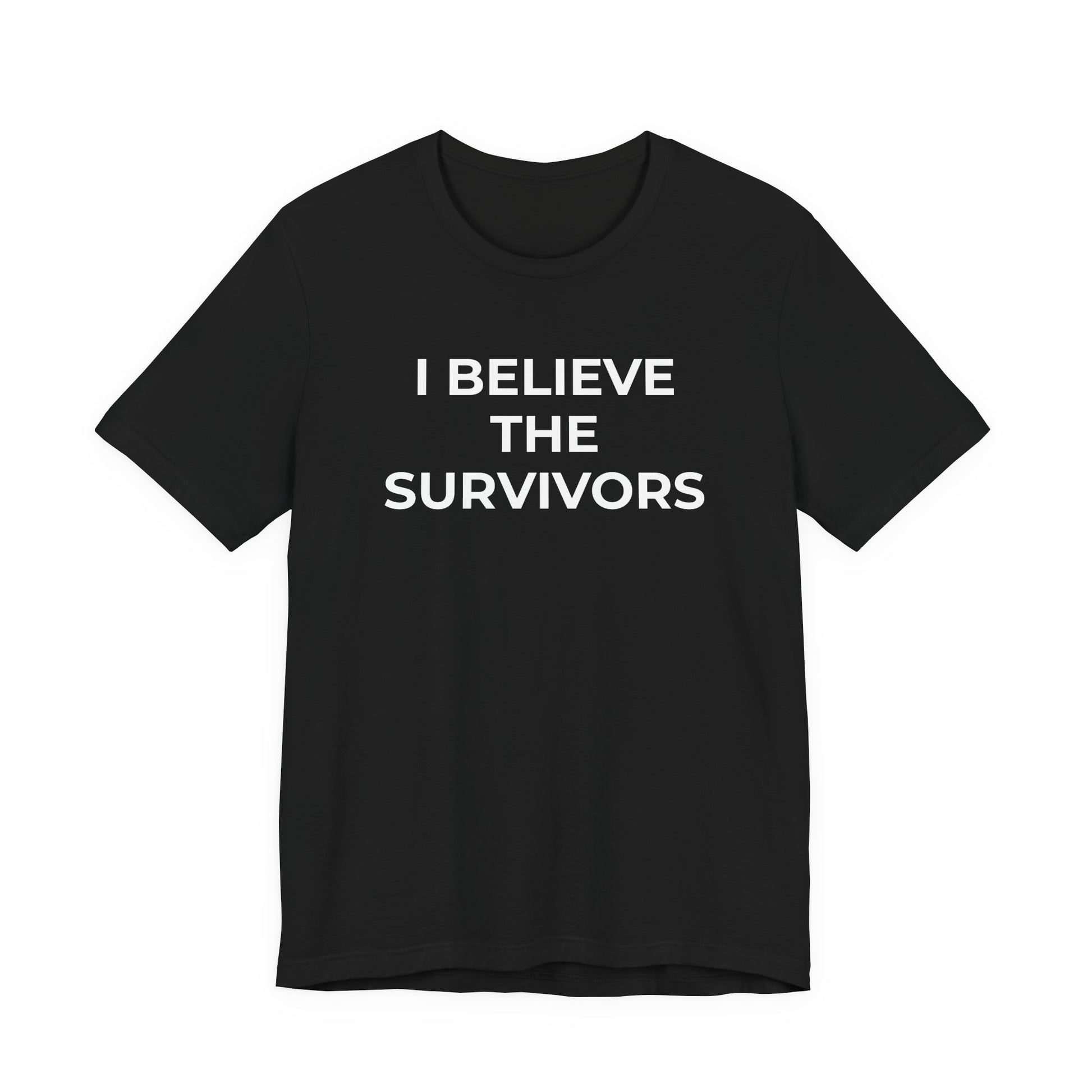 Domestic Violence T-Shirt - I Believe the Survivors - Wear What You Stand For Products