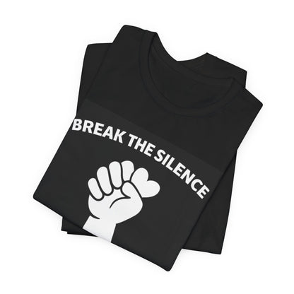 Domestic Violence T-Shirt - Break the Silence with Diagram - Wear What You Stand For Products