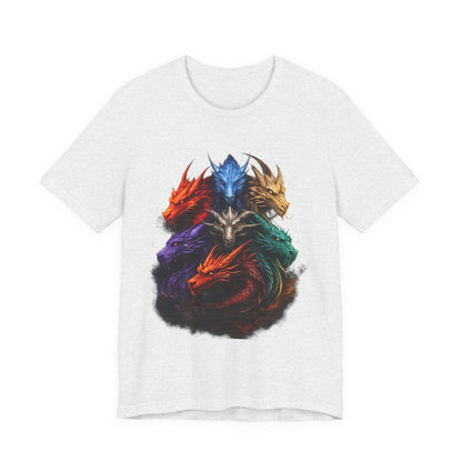 Fun Designs T-Shirt - Dragon Heads - Wear What You Stand For Products