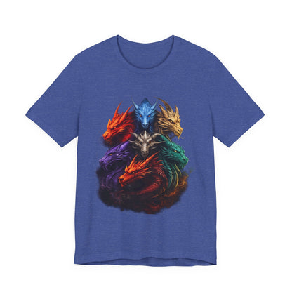 Fun Designs T-Shirt - Dragon Heads - Wear What You Stand For Products