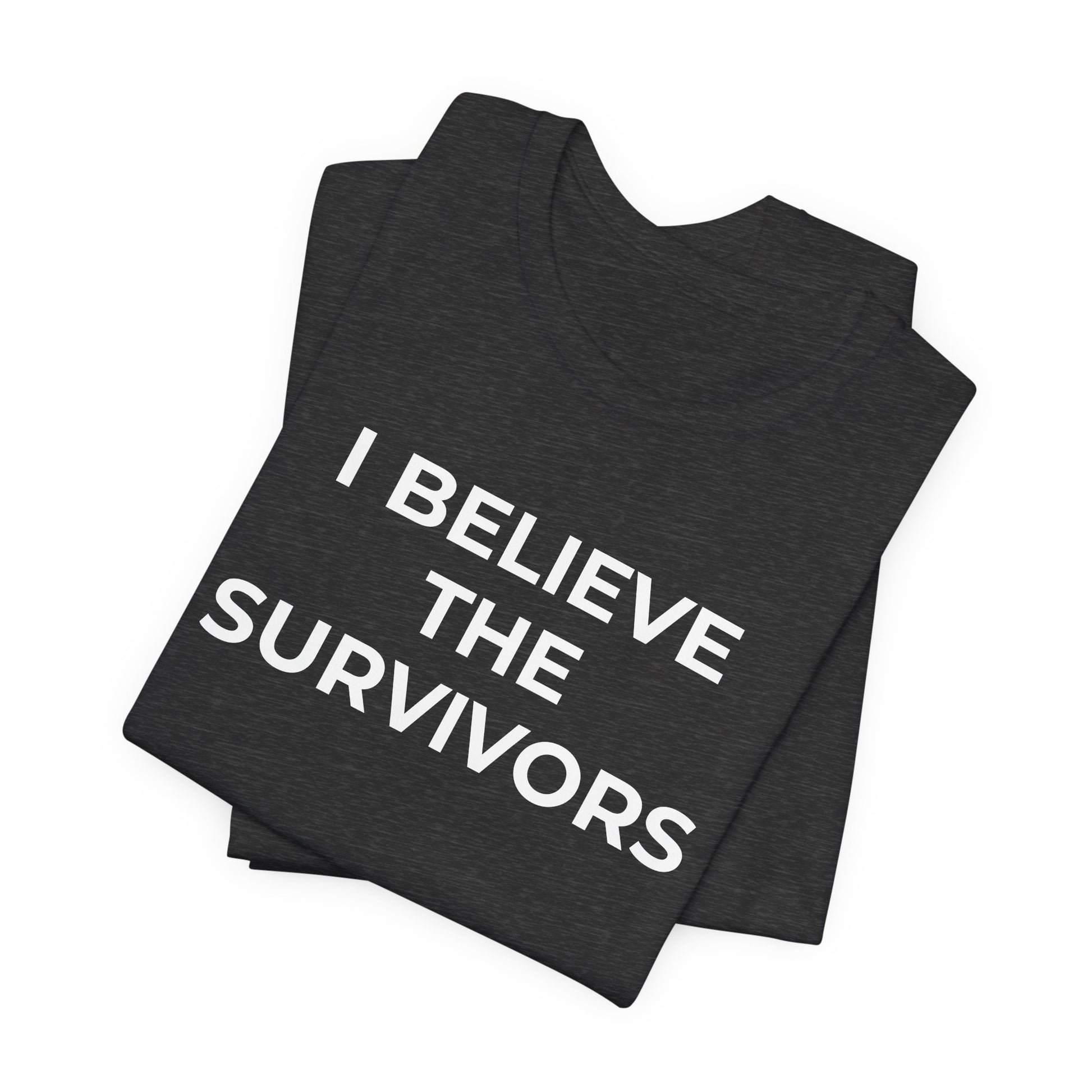 Domestic Violence T-Shirt - I Believe the Survivors - Wear What You Stand For Products