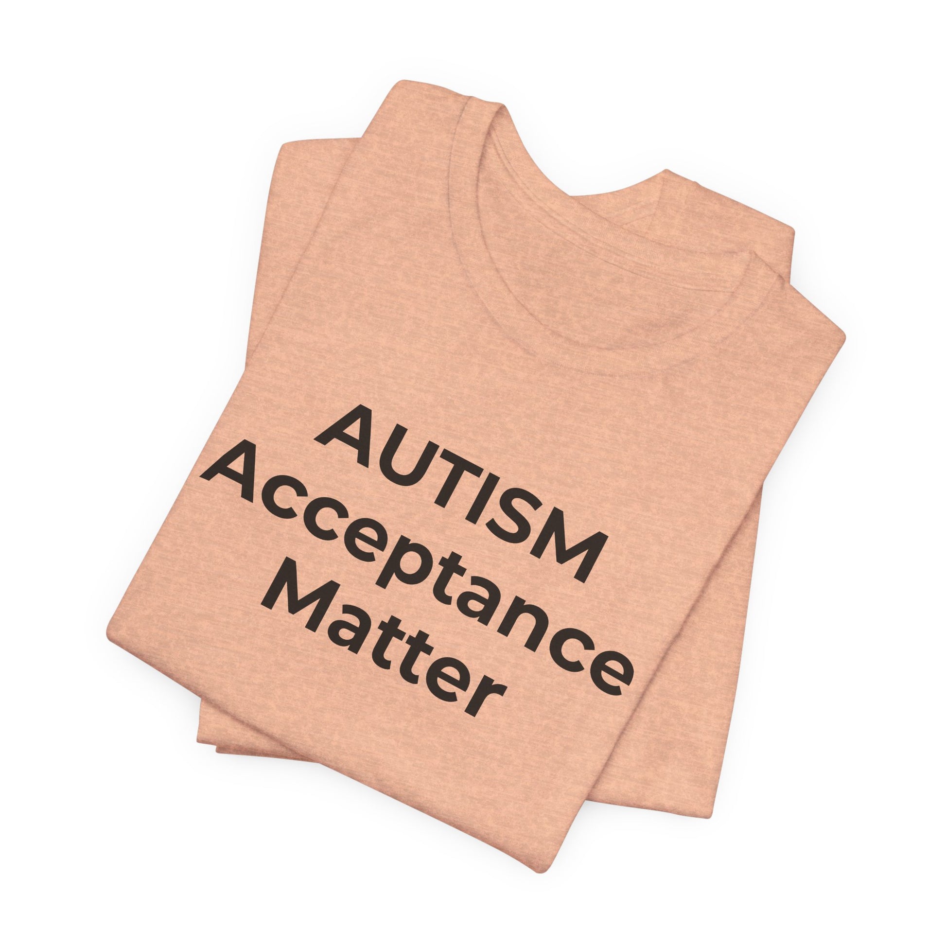 "Autism T-Shirt Acceptance Matters Shirt Support the Spectrum - Wear What You Stand For Products"