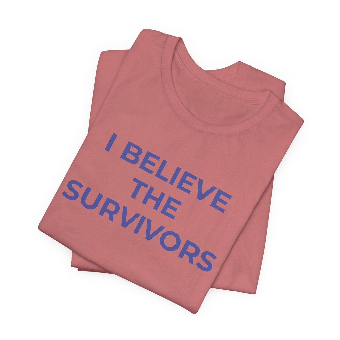 Domestic Violence T-Shirt - I Believe the Survivors - Wear What You Stand For Products