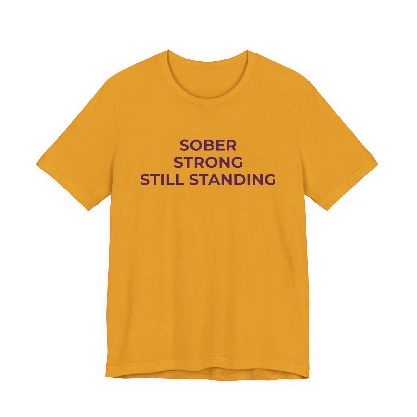 Addiction T-Shirt Sober Strong Still Standing - Wear What You Stand For Products