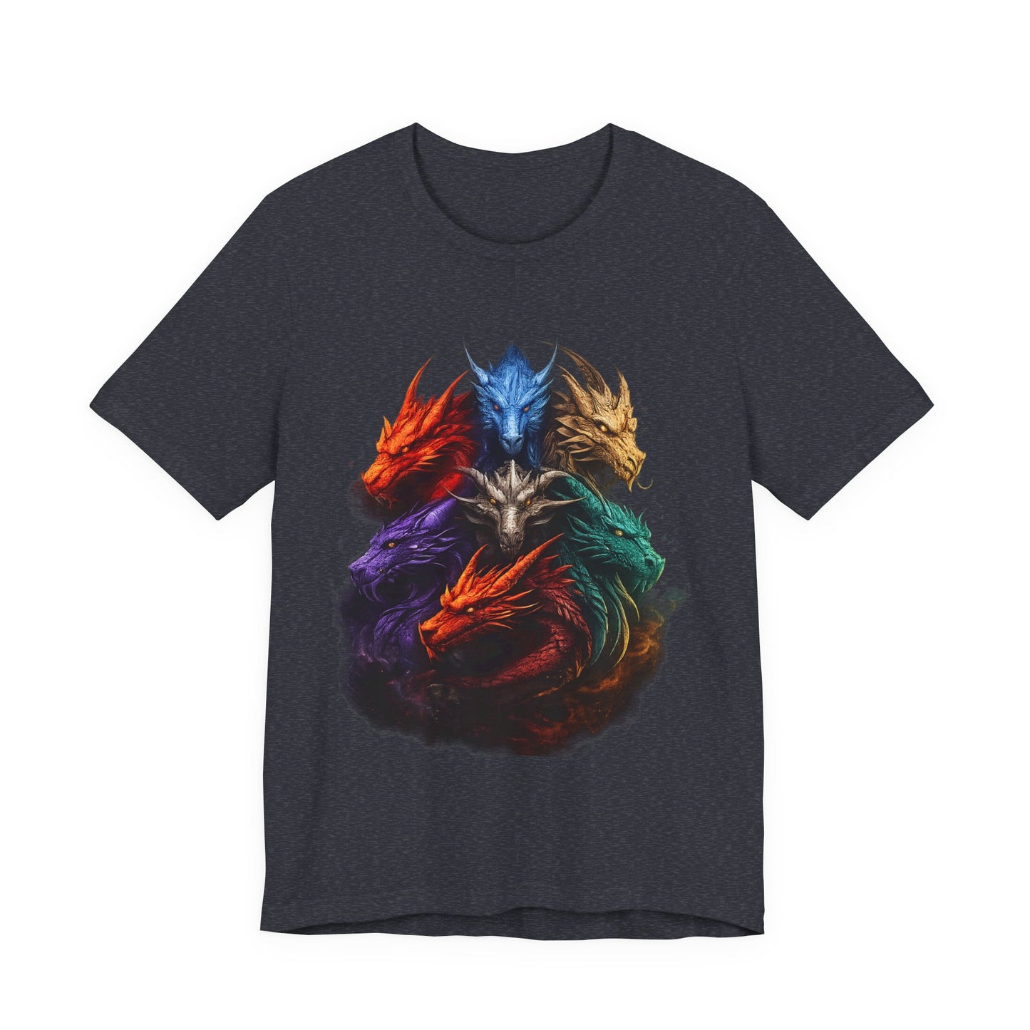 Fun Designs T-Shirt - Dragon Heads - Wear What You Stand For Products