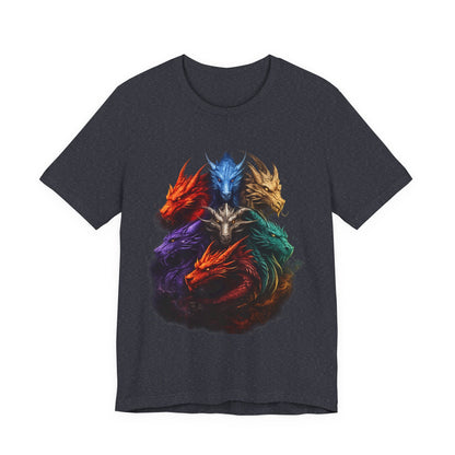 Fun Designs T-Shirt - Dragon Heads - Wear What You Stand For Products