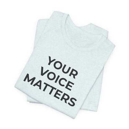Domestic Violence T-Shirt Your Voice Matters - Wear What You Stand For Products