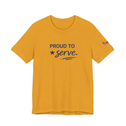 Veterans T-Shirt - Proud to Serve - Wear What You Stand For Products