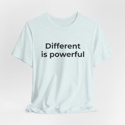 Anti-Bullying Awareness  Different is Powerful TShirt - Wear What You Stand For Products