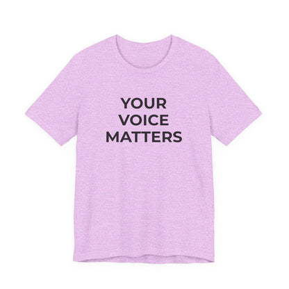 Domestic Violence T-Shirt Your Voice Matters - Wear What You Stand For Products