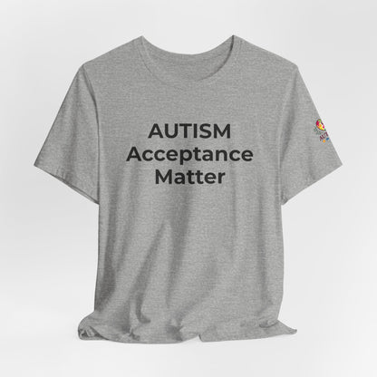 "Autism T-Shirt Acceptance Matters Shirt Support the Spectrum - Wear What You Stand For Products"