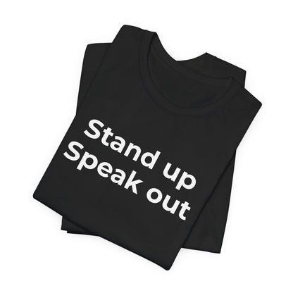 Anti-Bullying and Domestic Violence Awareness T-Shirt for Support and Advocacy - Wear What You Stand For Products