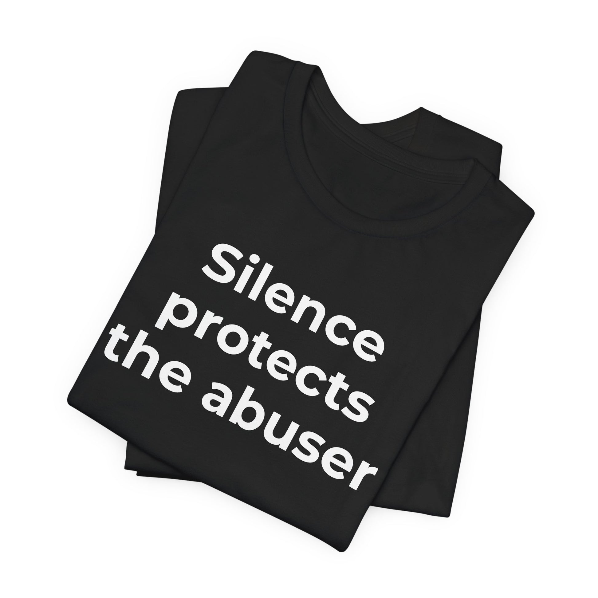 Domestic Violence Awareness T-Shirt - Silence Protects the Abuser - Wear What You Stand For Products