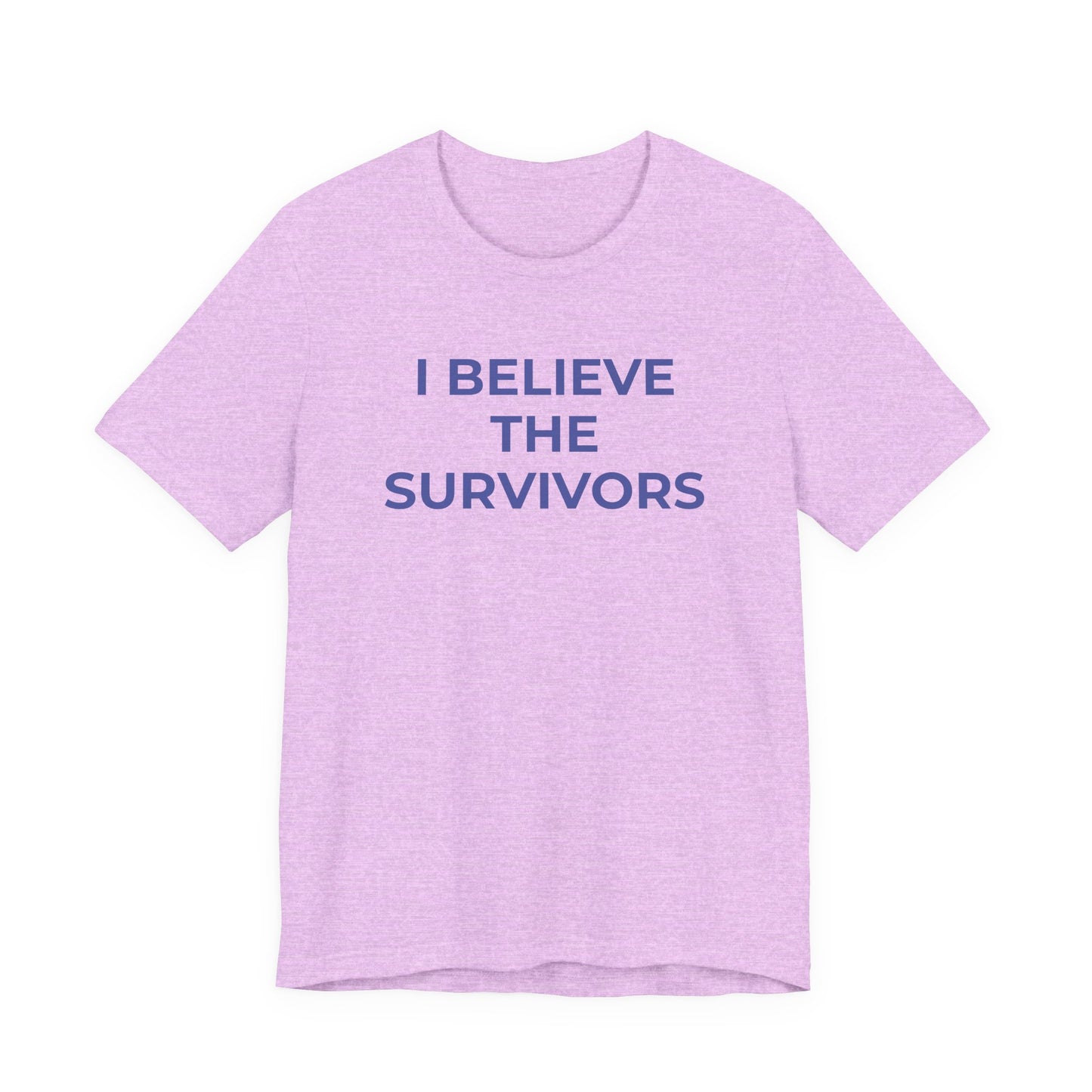 Domestic Violence T-Shirt - I Believe the Survivors - Wear What You Stand For Products
