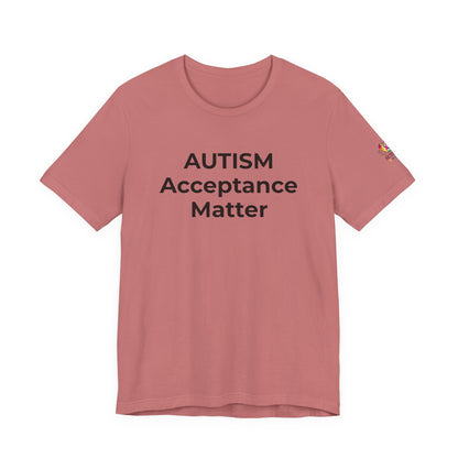 "Autism T-Shirt Acceptance Matters Shirt Support the Spectrum - Wear What You Stand For Products"