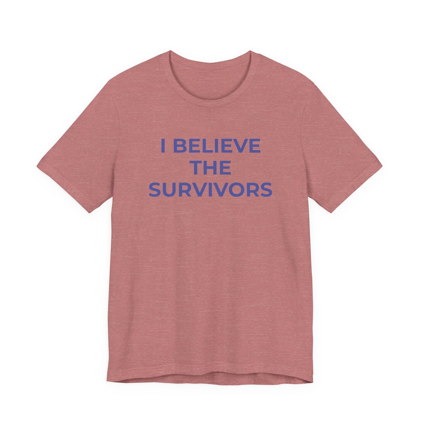 Domestic Violence T-Shirt - I Believe the Survivors - Wear What You Stand For Products