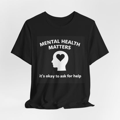 Mental Health T-Shirt - Mental Health Matters with Diagram - Wear What You Stand For Products