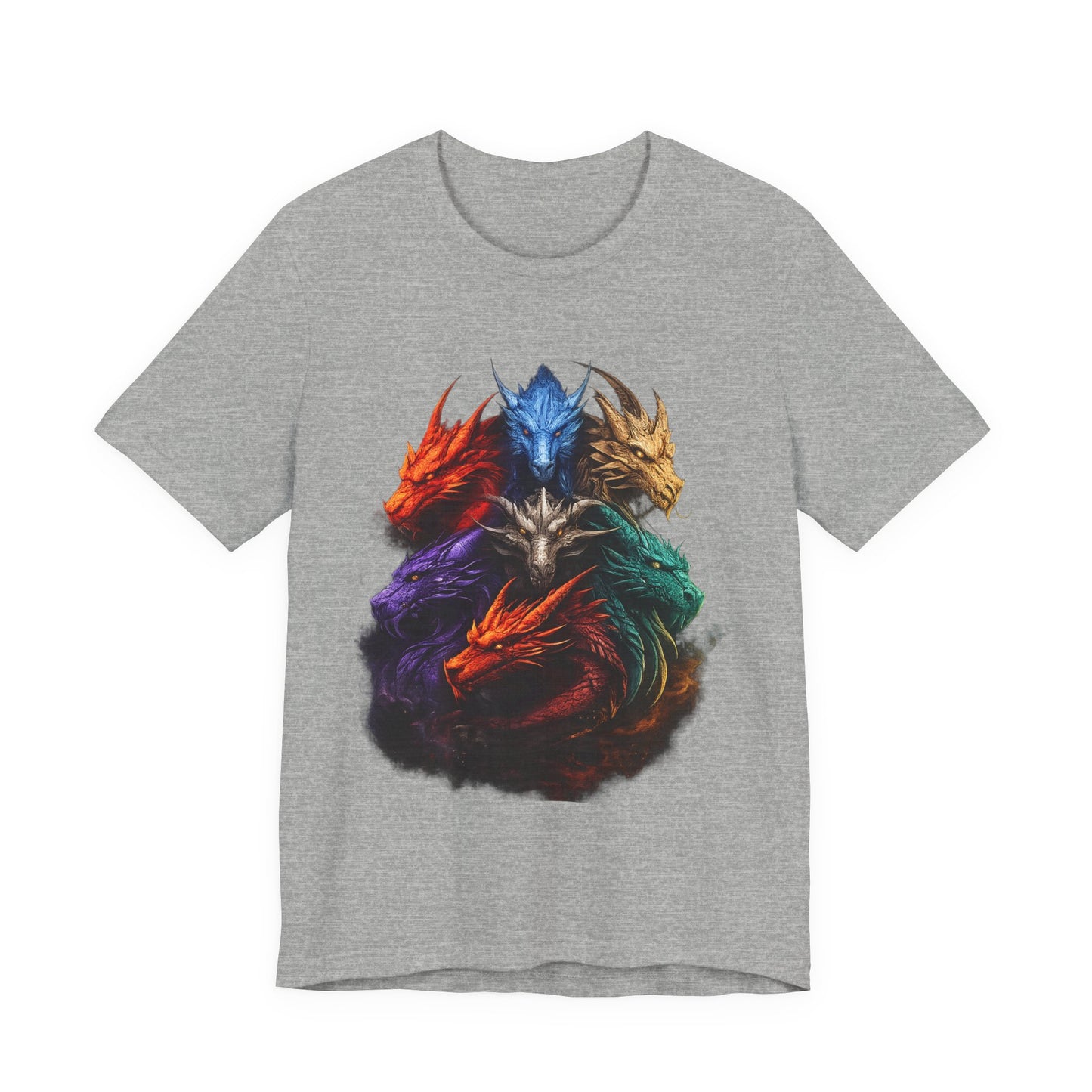 Fun Designs T-Shirt - Dragon Heads - Wear What You Stand For Products