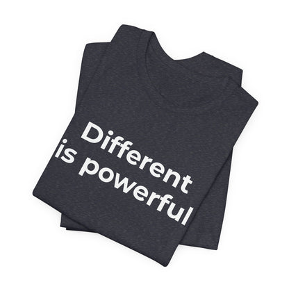 Anti-Bullying Awareness  Different is Powerful TShirt - Wear What You Stand For Products