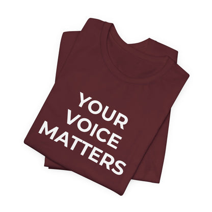 Domestic Violence T-Shirt Your Voice Matters - Wear What You Stand For Products