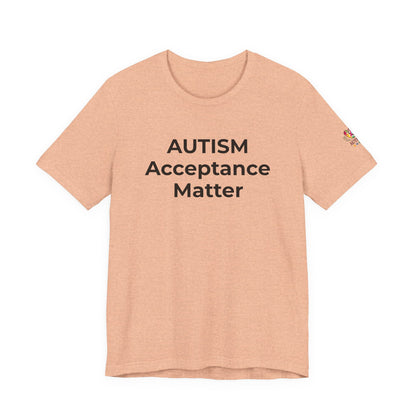 "Autism T-Shirt Acceptance Matters Shirt Support the Spectrum - Wear What You Stand For Products"
