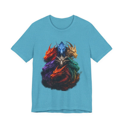 Fun Designs T-Shirt - Dragon Heads - Wear What You Stand For Products