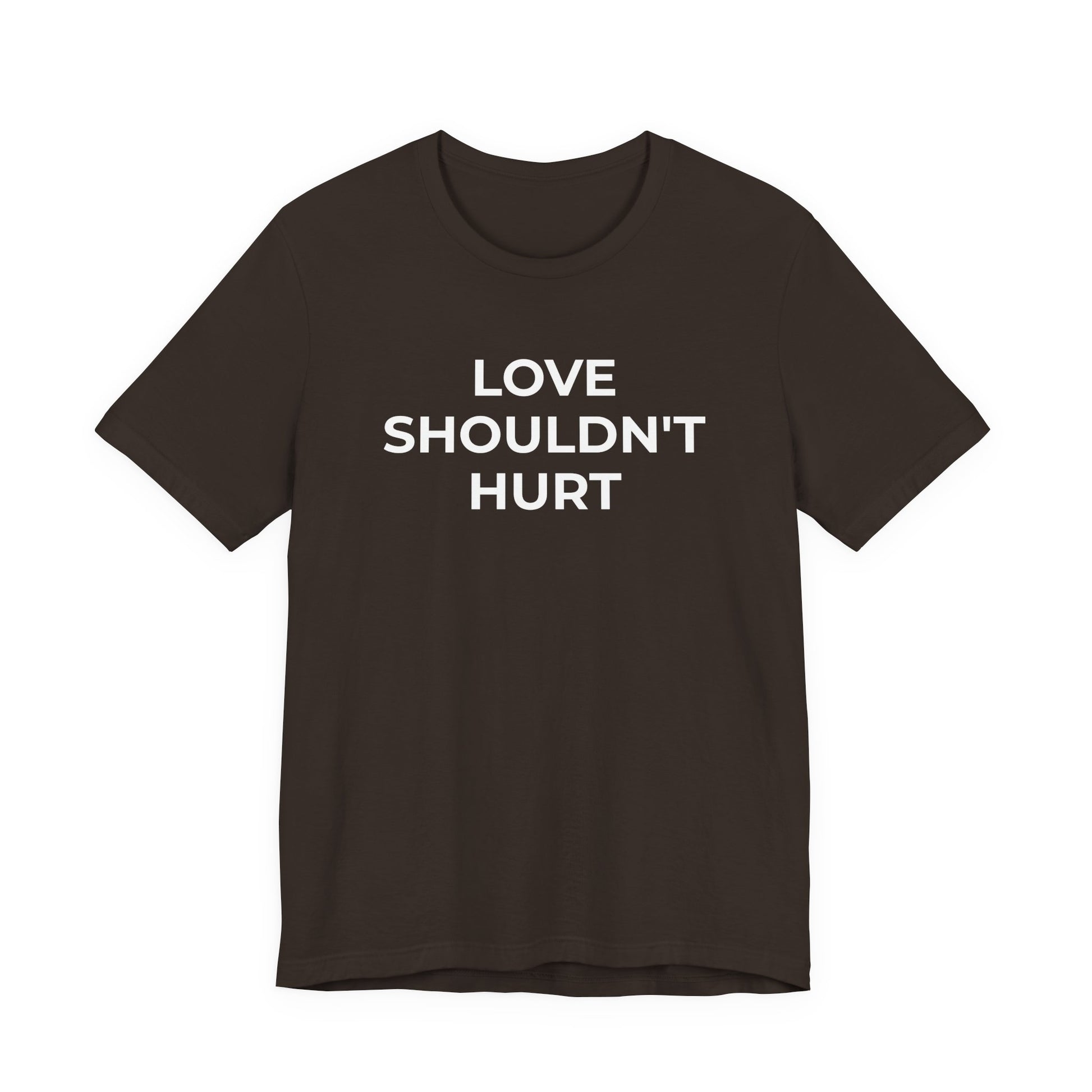 Domestic Violence T-Shirt Love Shouldn't Hurt - Wear What You Stand For Products