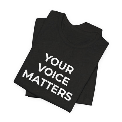 Domestic Violence T-Shirt Your Voice Matters - Wear What You Stand For Products