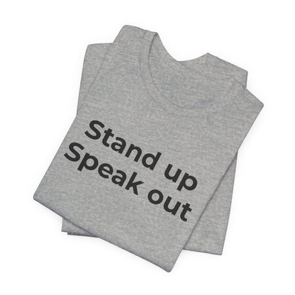 Anti-Bullying and Domestic Violence Awareness T-Shirt for Support and Advocacy - Wear What You Stand For Products