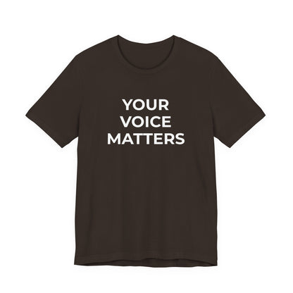Domestic Violence T-Shirt Your Voice Matters - Wear What You Stand For Products