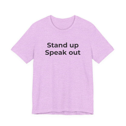 Anti-Bullying and Domestic Violence Awareness T-Shirt for Support and Advocacy - Wear What You Stand For Products