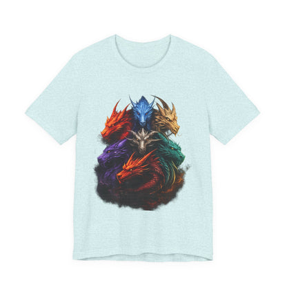 Fun Designs T-Shirt - Dragon Heads - Wear What You Stand For Products