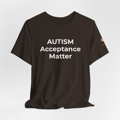 "Autism T-Shirt Acceptance Matters Shirt Support the Spectrum - Wear What You Stand For Products"