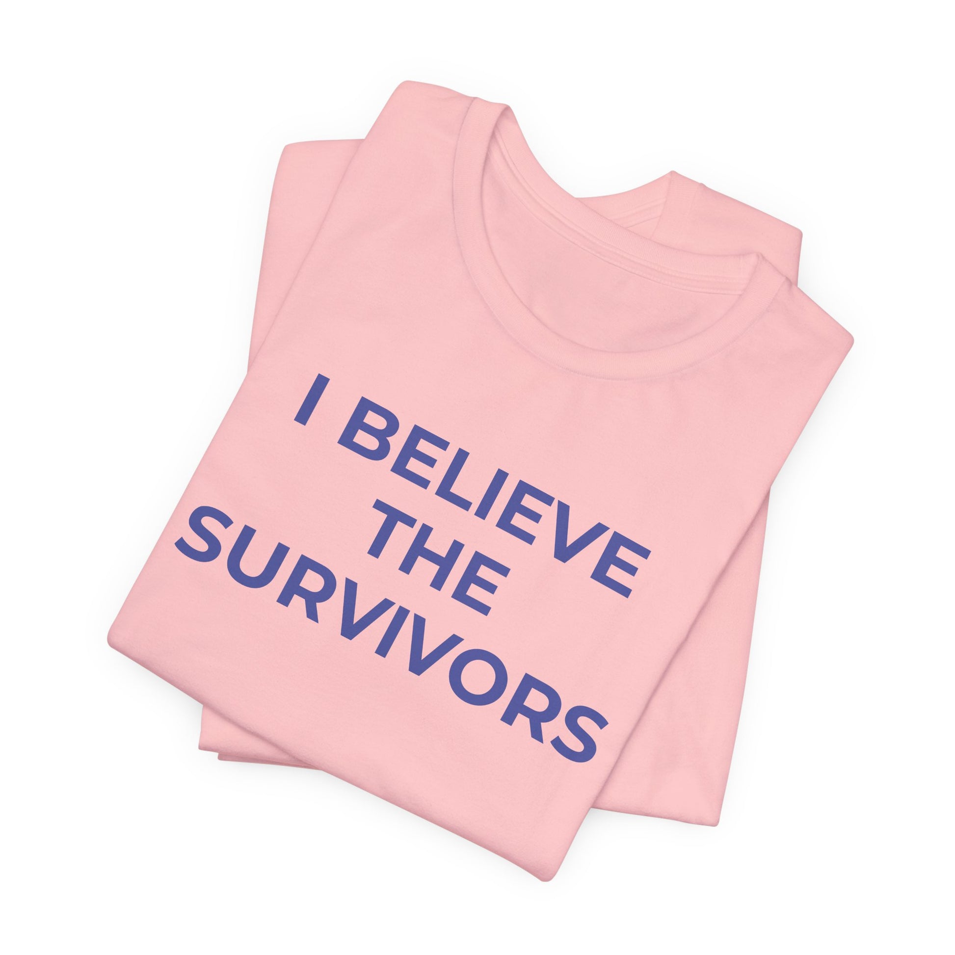 Domestic Violence T-Shirt - I Believe the Survivors - Wear What You Stand For Products